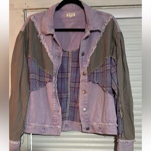 POL Purple & Plaid Jacket